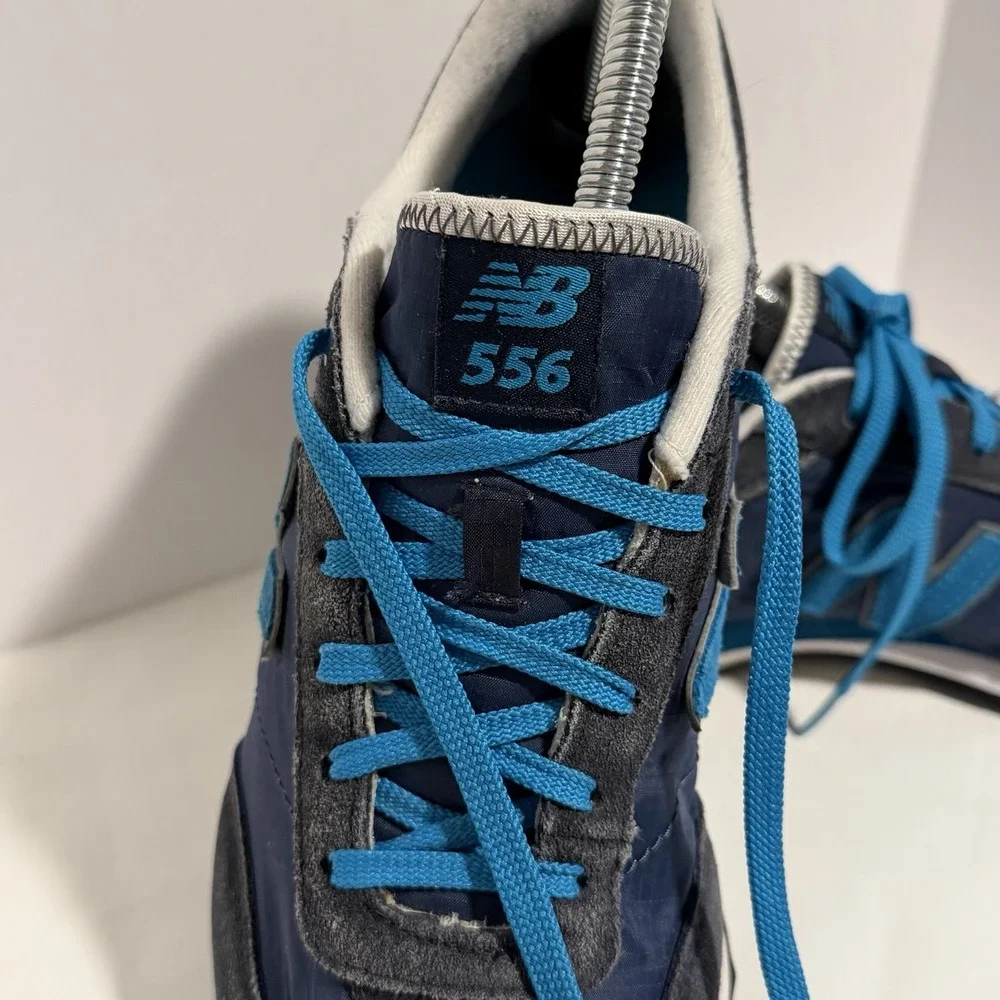 New Balance 556 Womens Sz 10 Retro Trainer Athletic Sneakers Blue Suede Lace Up